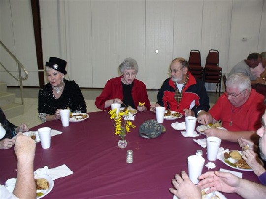 Family and friends gather for good food and fellowship