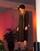 Black 1920's dress and hat